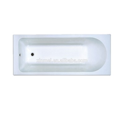 Top Sale Originality Glossy drop in Acrylic Fiberglass Alcove Bath Tub Crystal Bathtub