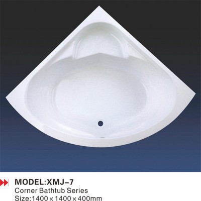 Hot sale simple cheap big corner bathtub for couple